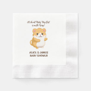 Servilleta De Papel Cute Hamster Baby Shower