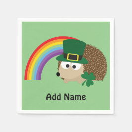 Servilleta De Papel Cute Hedgehog Leprechaun