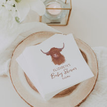 Cute Highland Cow Baby Shower