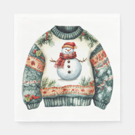 SERVILLETA DE PAPEL CUTE HOLIDAY WINTER CHRISTMAS SWEATERS
