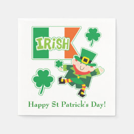 Servilleta De Papel Cute Irish Leprechaun
