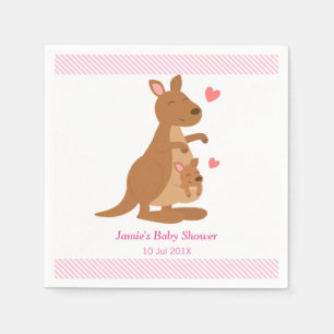 Servilleta De Papel Cute Kangaroo Baby Shower Fiesta