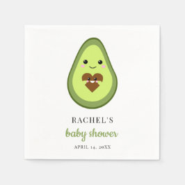 Servilleta De Papel Cute Kawaii Aguacate Pregnant Baby Shower Fiesta