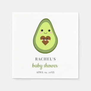 Servilleta De Papel Cute Kawaii Aguacate Pregnant Baby Shower Fiesta