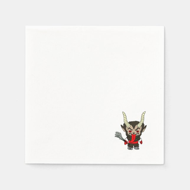 Servilleta De Papel Cute Krampus (Anverso)