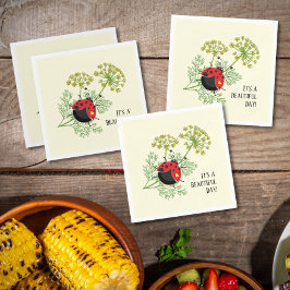 Servilleta De Papel Cute Ladybug | Día hermoso