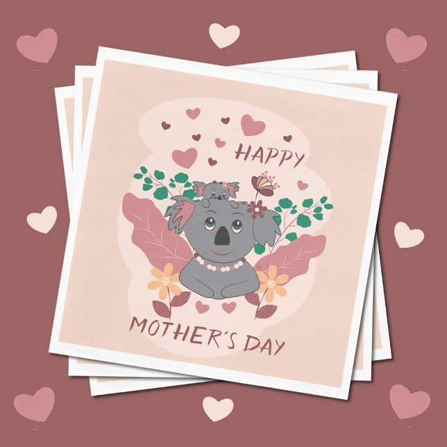 Servilleta De Papel Cute las servilletas de papel del Día de la Madre  (Subido por el creador)