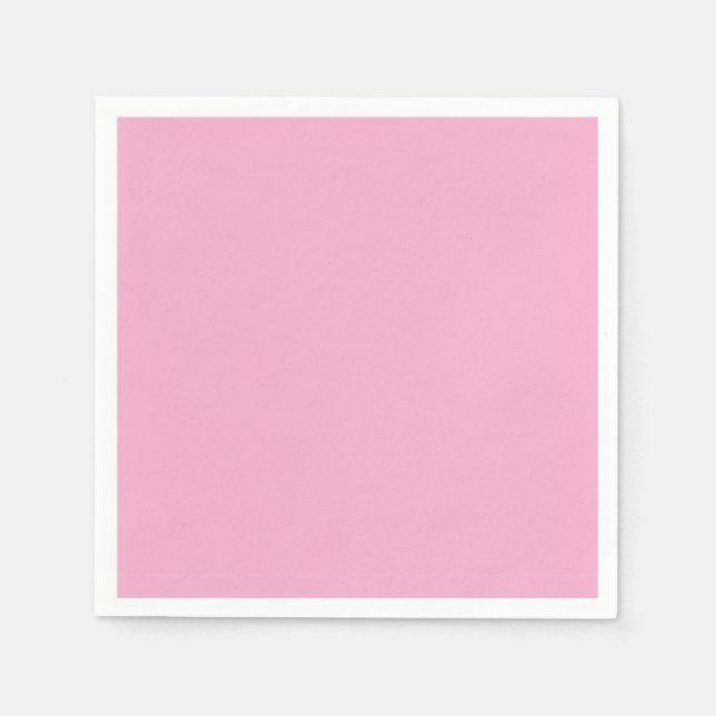 Servilleta De Papel Cute Light Pink Solid Napkins (Anverso)