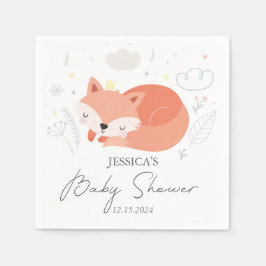 Servilleta De Papel Cute Little Fox Baby Shower