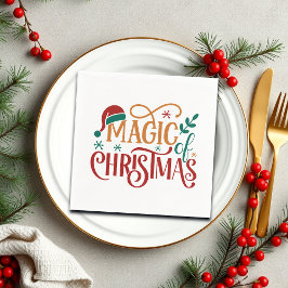 Servilleta De Papel Cute 'Magic of Christmas' 