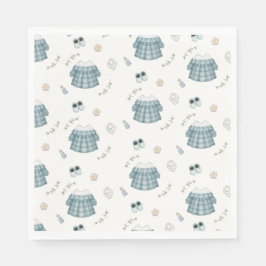 Servilleta De Papel Cute Minimal Boho Clothes Pattern Baby Shower