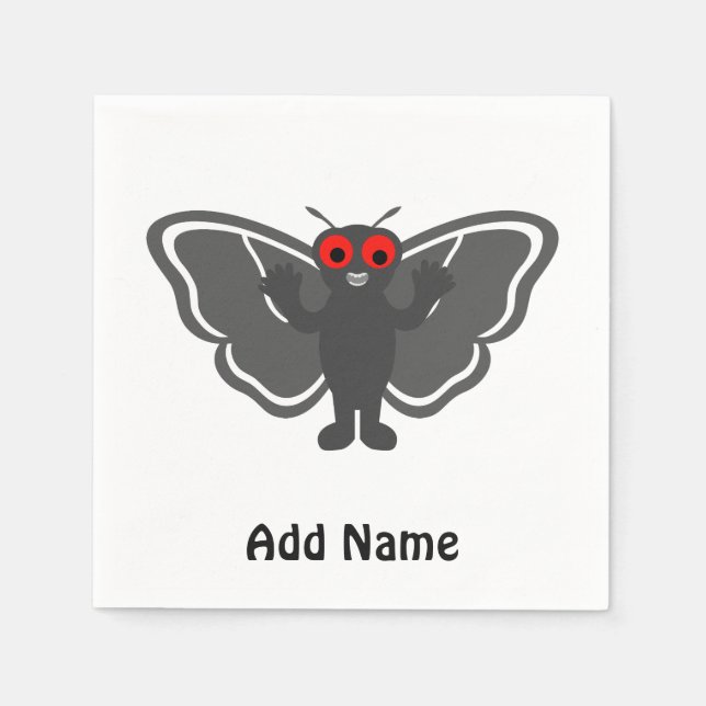 Servilleta De Papel Cute Mothman (Anverso)