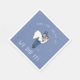 Servilleta De Papel Cute novia y Groom Personalizado Boda Napkins