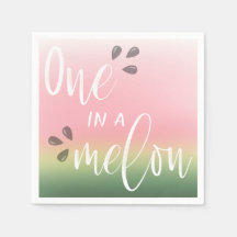 Cute "One In A Melon" Kids Birday Fiesta