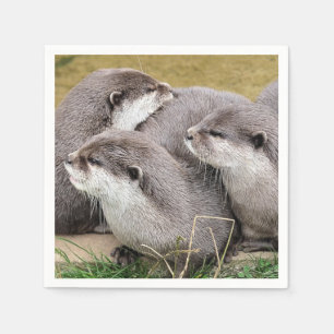 SERVILLETA DE PAPEL CUTE OTTERS