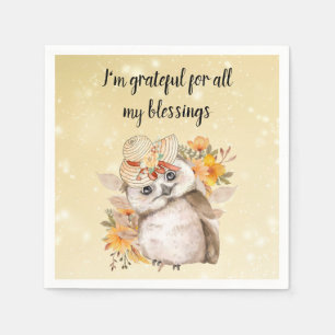 Servilleta De Papel Cute owl Farmhouse romantic wallpaper