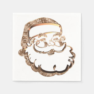 Servilleta De Papel Cute Papá Noel Padre Fiesta de Navidad