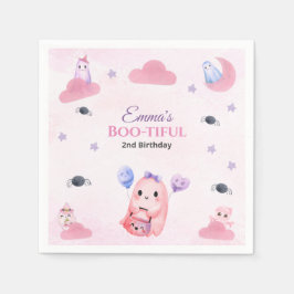 Servilleta De Papel Cute Pastel Ghost acuarela Halloween