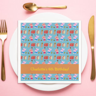 Servilleta De Papel Cute Paws, Graves y Presentes Azul