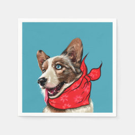 Servilleta De Papel Cute Pembroke Welsh Corgi