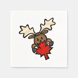 Servilleta De Papel Cute Personalizado Canadian Moose
