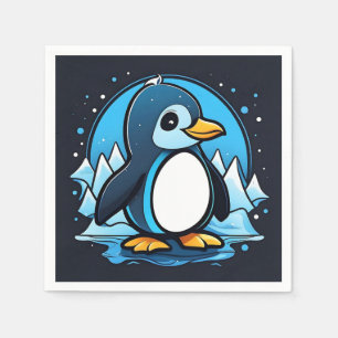 Servilleta De Papel Cute Personalizado Penguin Cold