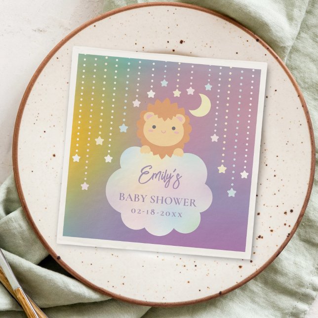 Servilleta De Papel Cute por la luna y estrellas Baby Shower (Subido por el creador)