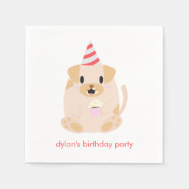 Servilleta De Papel Cute Puppy Dog Kids Birday Fiesta