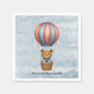 Servilleta De Papel Cute Sailor Hot Air Balloon Boy Baby Shower