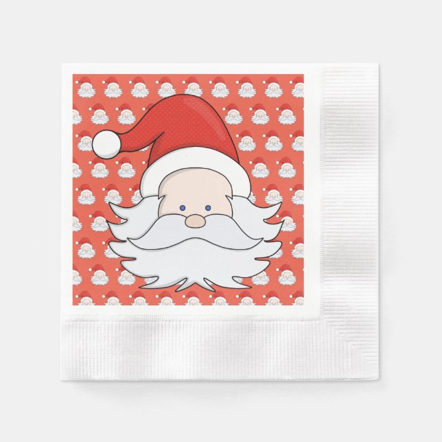 Servilleta De Papel Cute Santa Claus (Anverso)