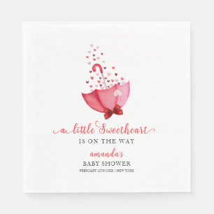 Servilleta De Papel Cute SCariño Umbrella Bow Baby Shower