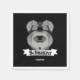 Servilleta De Papel Cute Schnauzer