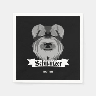 Servilleta De Papel Cute Schnauzer