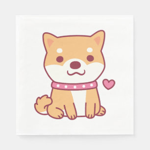 Servilleta De Papel Cute Shiba Inu Dog