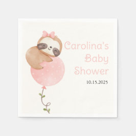 Servilleta De Papel Cute Slote Baby Girl Baby Shower