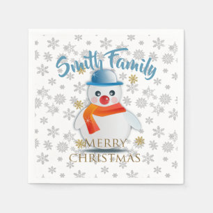 Servilleta De Papel Cute Snowman