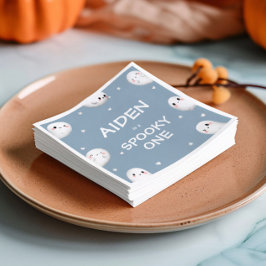 Servilleta De Papel Cute Spooky Un niño de Halloween Primer cumpleaños
