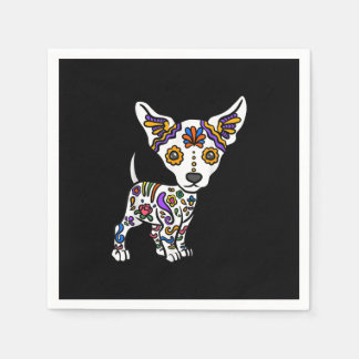 Servilleta De Papel cute sugar skull chihuahua