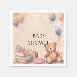 Servilleta De Papel Cute Teddy Bear Baby Shower