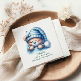 Servilleta De Papel Cute Teddy Bear Baby Shower