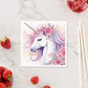 Servilleta De Papel Cute Unicornio Mágico