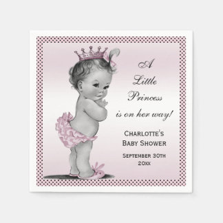 Servilleta De Papel Cute Vintage Princess Baby Shower