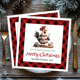 Servilleta De Papel Cute Whimsical Chickens Editable Cartoon Style