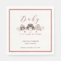 Cute Winter Clothes Navidad Baby Shower