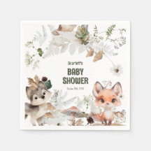 Cute Woodland Friends Baby Shower
