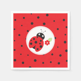 Servilleta De Papel Cutest Little Ladybug Kids Birday Fiesta