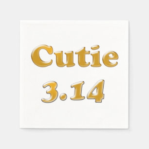 Servilleta De Papel Cutie 3.14 Pi Day