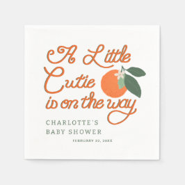 Servilleta De Papel Cutie Clementine Baby Shower Napkins