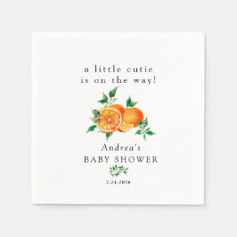 Servilleta De Papel Cutie | NARANJA BABY SHOWER