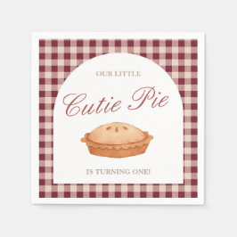 Servilleta De Papel Cutie Pie Baby Shower Napkin